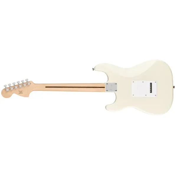 Fender Squier Affinity Series Stratocaster Electric Guitar – Olympic White with Maple Fingerboard — view 3