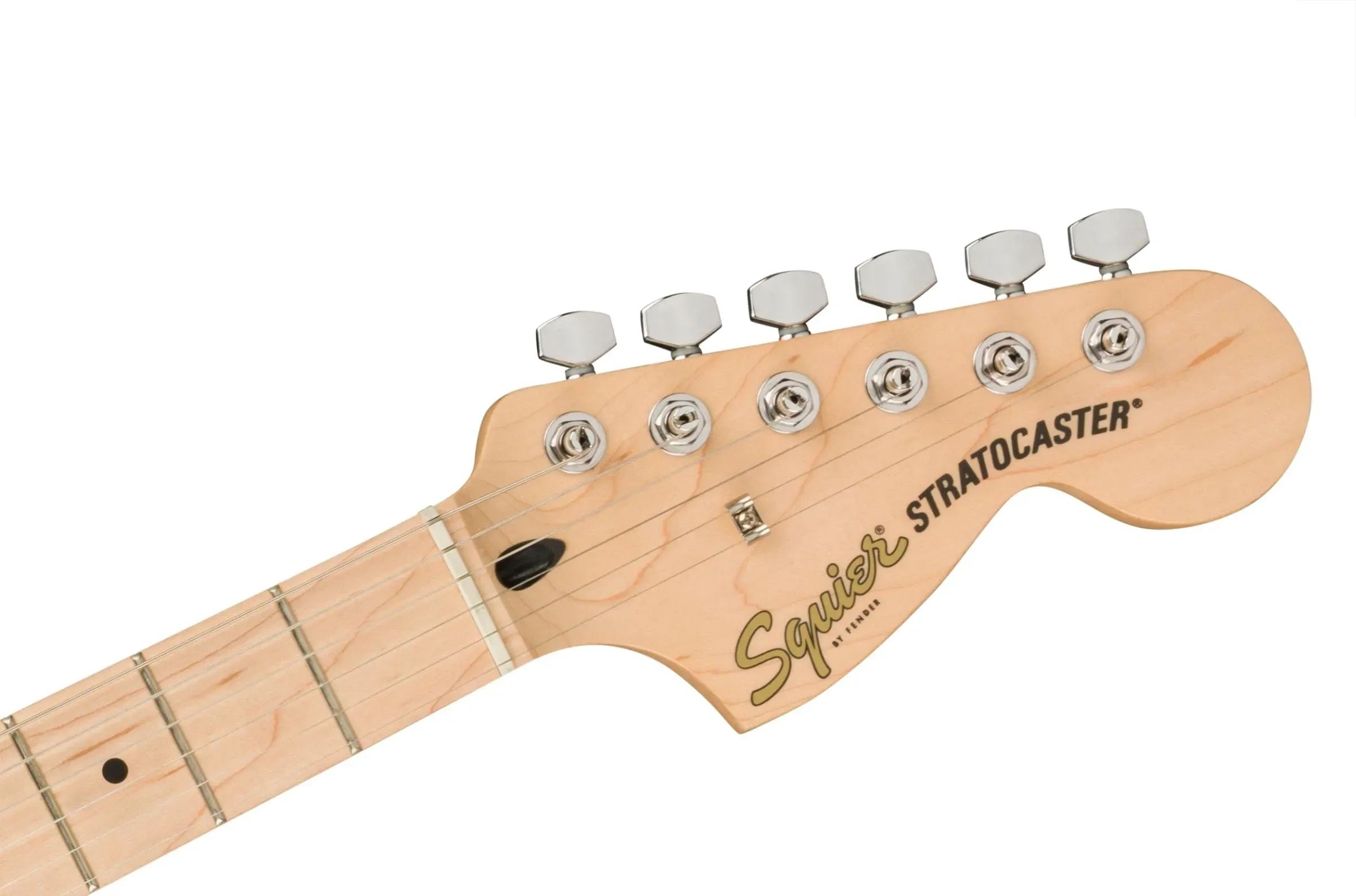 Fender Squier Affinity Series Stratocaster Electric Guitar – Olympic White with Maple Fingerboard — view 4