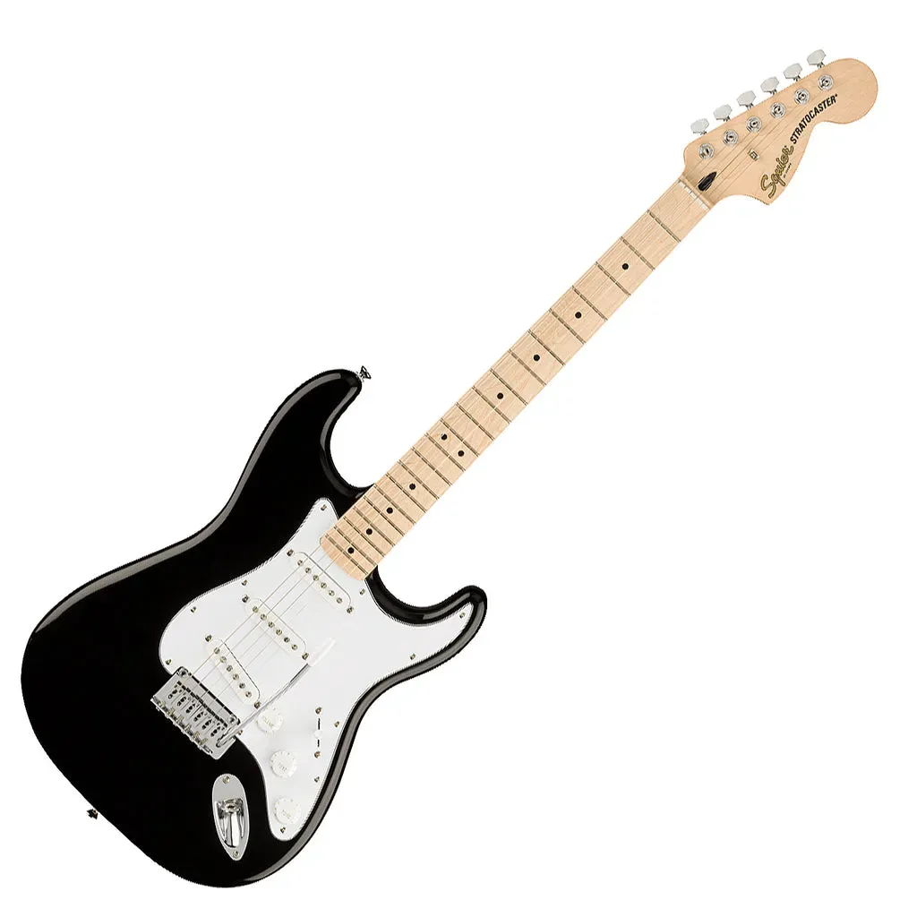 Fender Squier Affinity Series Stratocaster Electric Guitar - Black with Maple Fingerboard — view 2