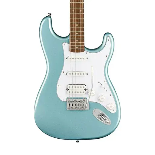Fender Squier FSR Affinity Series HSS Stratocaster Electric Guitar, Laurel FB, Ice Blue Metallic — view 1