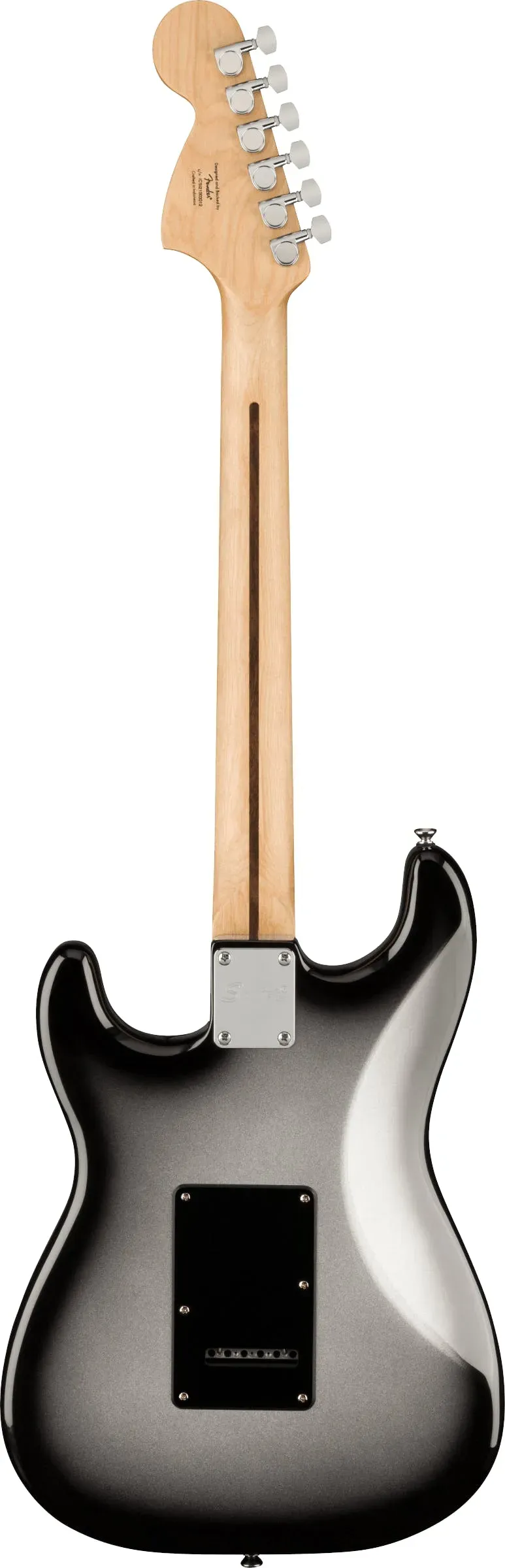 Fender Squier FSR Affinity Series Stratocaster HSS, Laurel Fingerboard, Black Pickguard, Silverburst — view 3