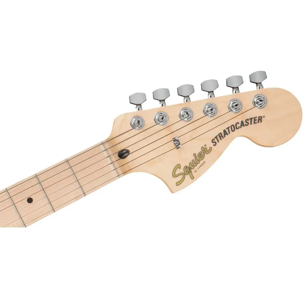 Fender Squier FSR Affinity Series Stratocaster HSS, Maple Fingerboard, Black Pickguard - Black — view 5