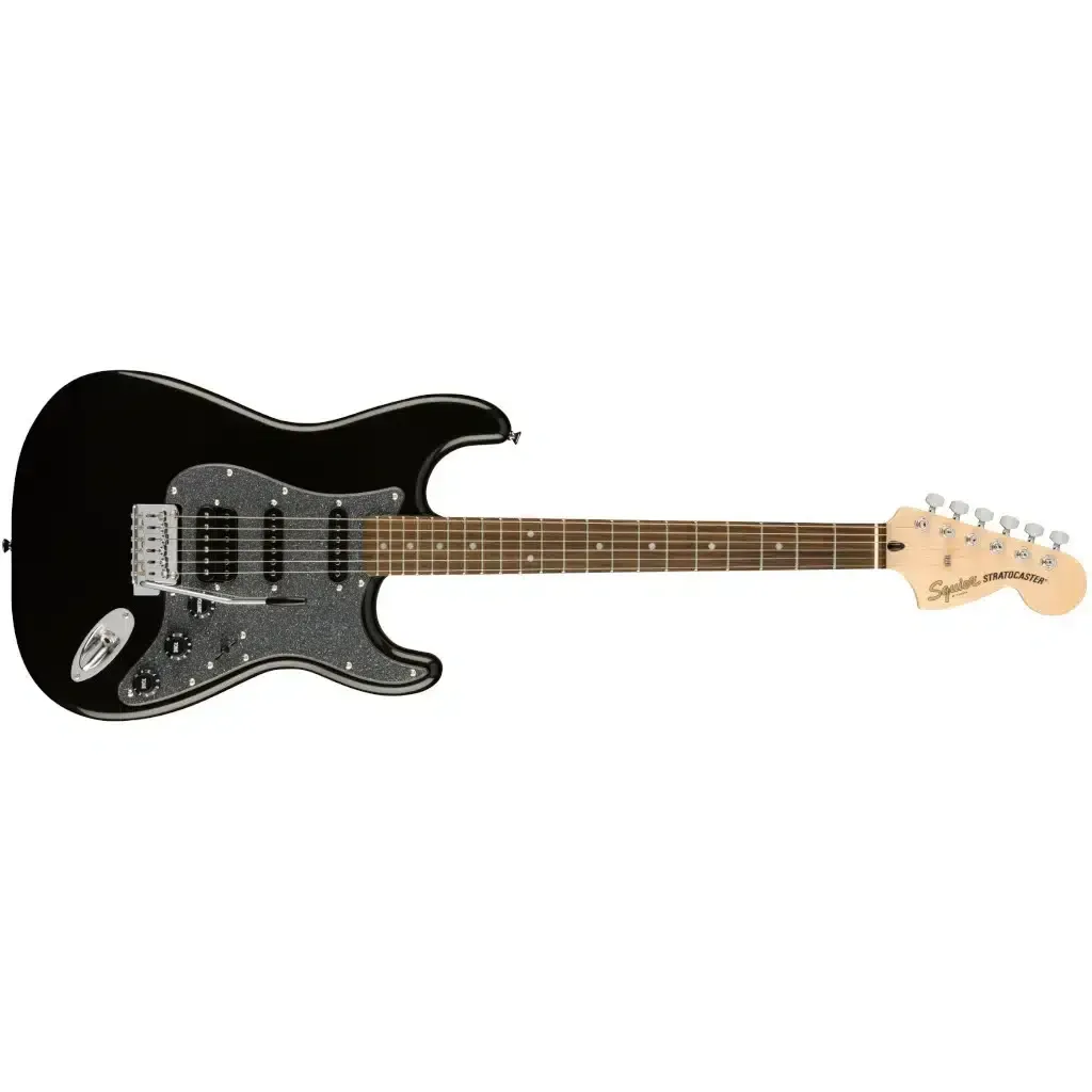 Fender Squier Affinity Stratocaster HSS Electric Guitar – Laurel Fretboard – Metallic Black — view 2