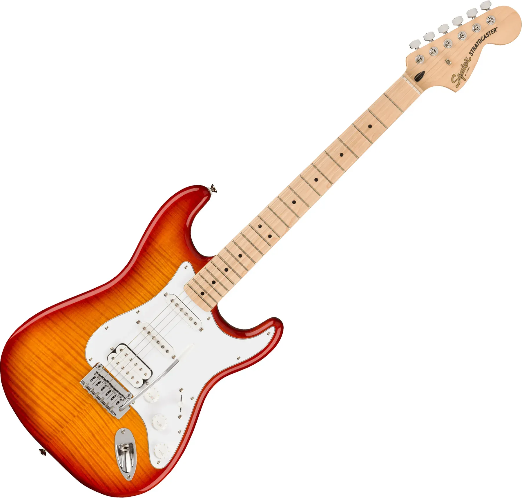 Fender Squier Affinity Stratocaster Guitar FMT HSS Maple Neck — view 2