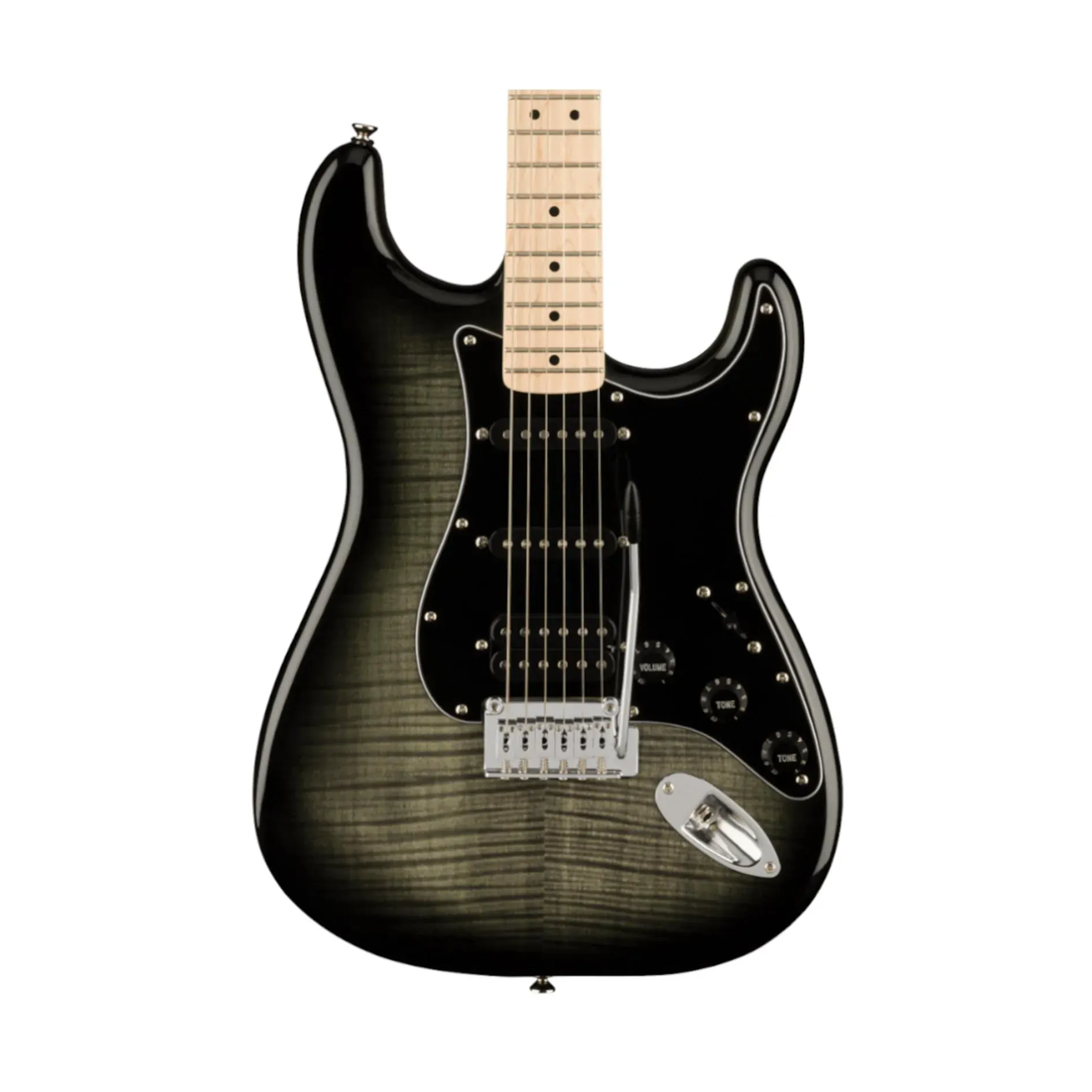 Fender Squier Affinity Series Stratocaster FMT HSS Electric Guitar - Black Burst