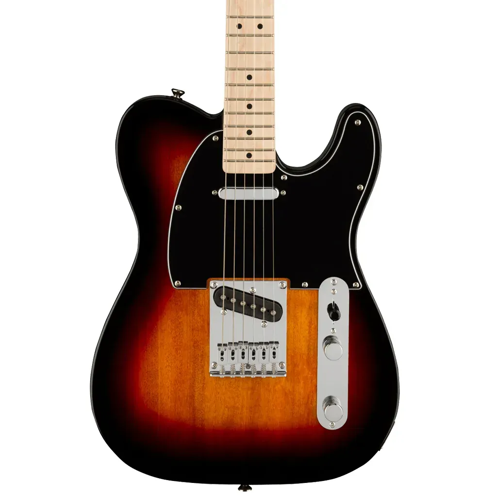 Fender Squier Affinity Telecaster Electric Guitar with Maple Fingerboard - 3-Tone Sunburst — view 1