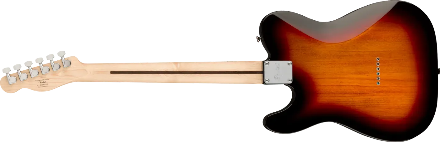 Fender Squier Affinity Telecaster Electric Guitar with Maple Fingerboard - 3-Tone Sunburst — view 3