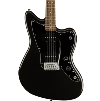 Fender Squier FSR Affinity Series Jazzmaster Electric Guitar Metallic - Black w/ Black Pickguard — view 1