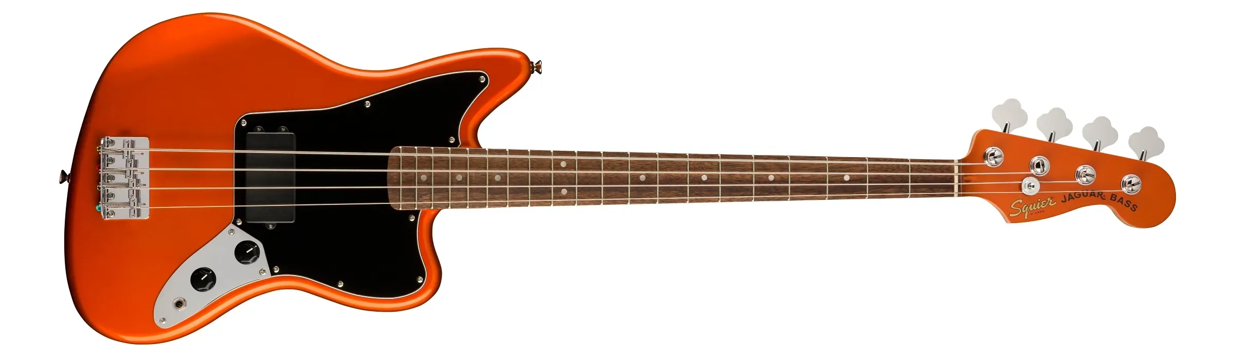 Fender Squier FSR Affinity Series Jaguar 4 String Bass H LRL - Metallic Orange — view 2