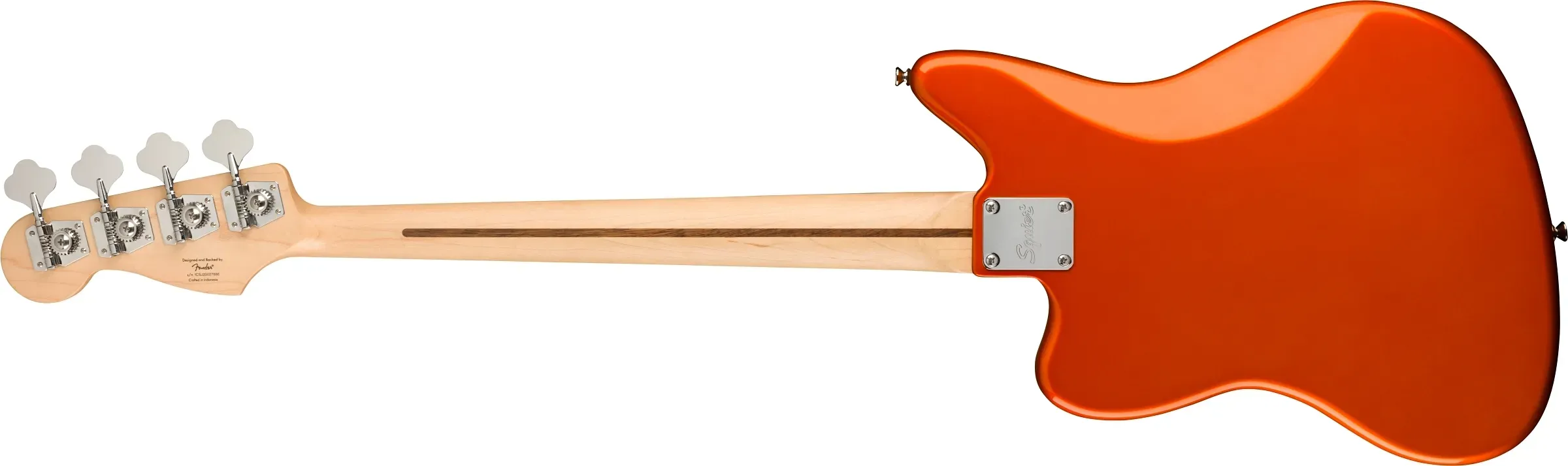 Fender Squier FSR Affinity Series Jaguar 4 String Bass H LRL - Metallic Orange — view 3