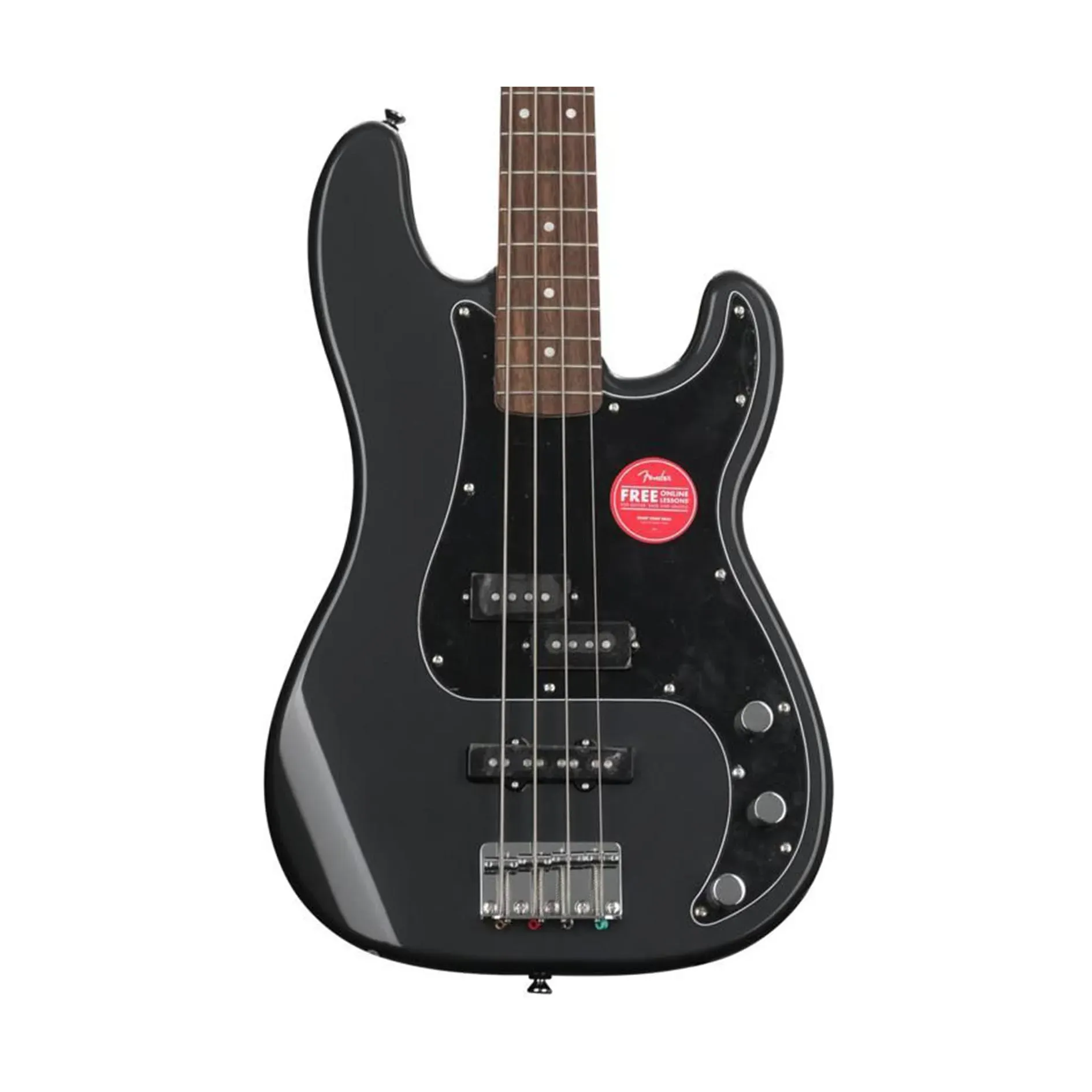 Fender Squier Affinity Series 4 String Precision Bass Charcoal Frost Metallic with Laurel Fingerboard