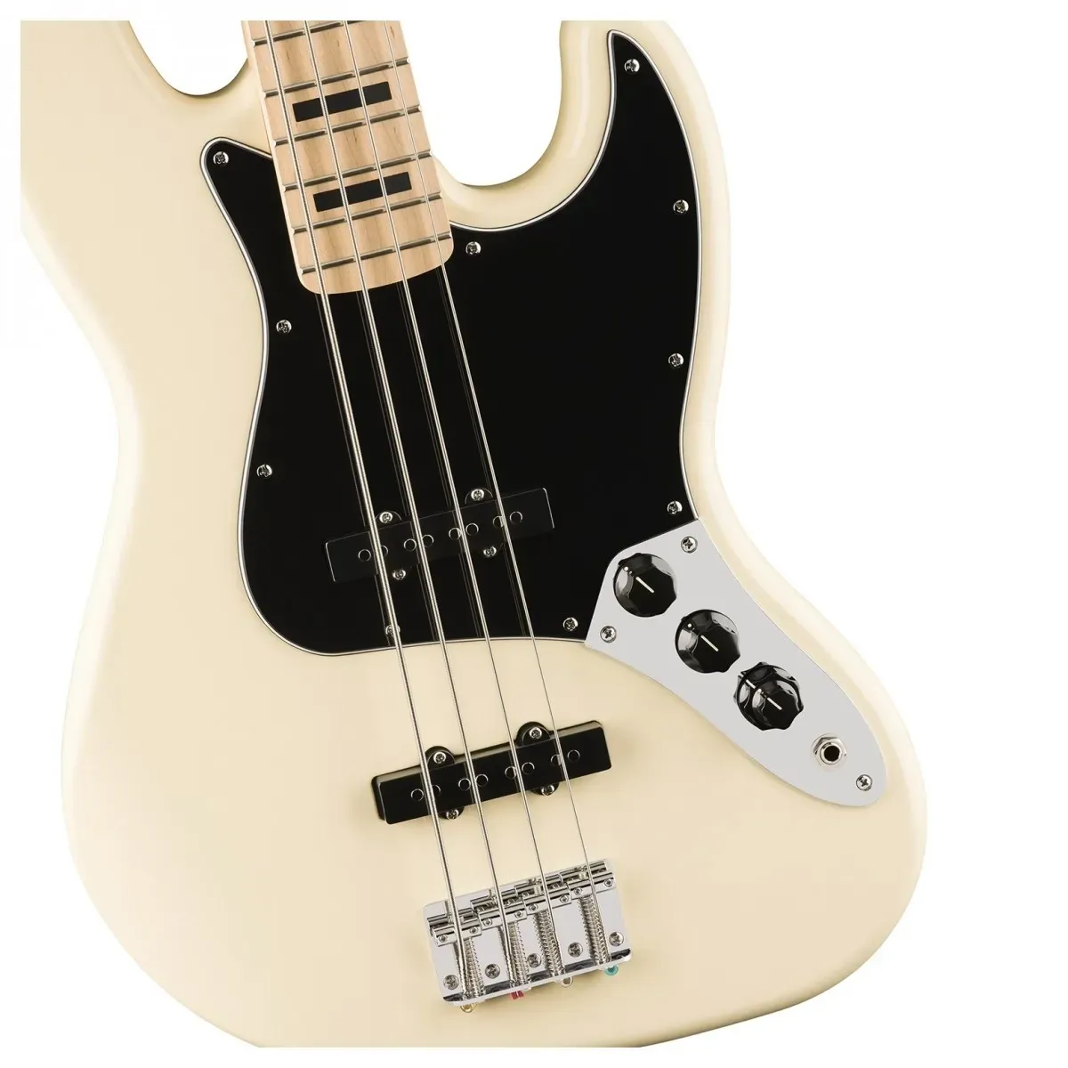 Fender Squier Affinity Series 4 String Active Jazz Bass - OW — view 2