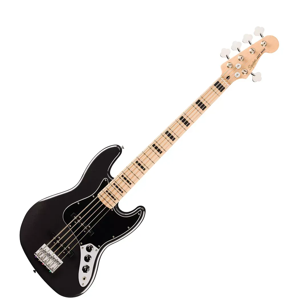 Fender Squier Affinity Series 5 String Active Jazz Bass V - Black — view 2