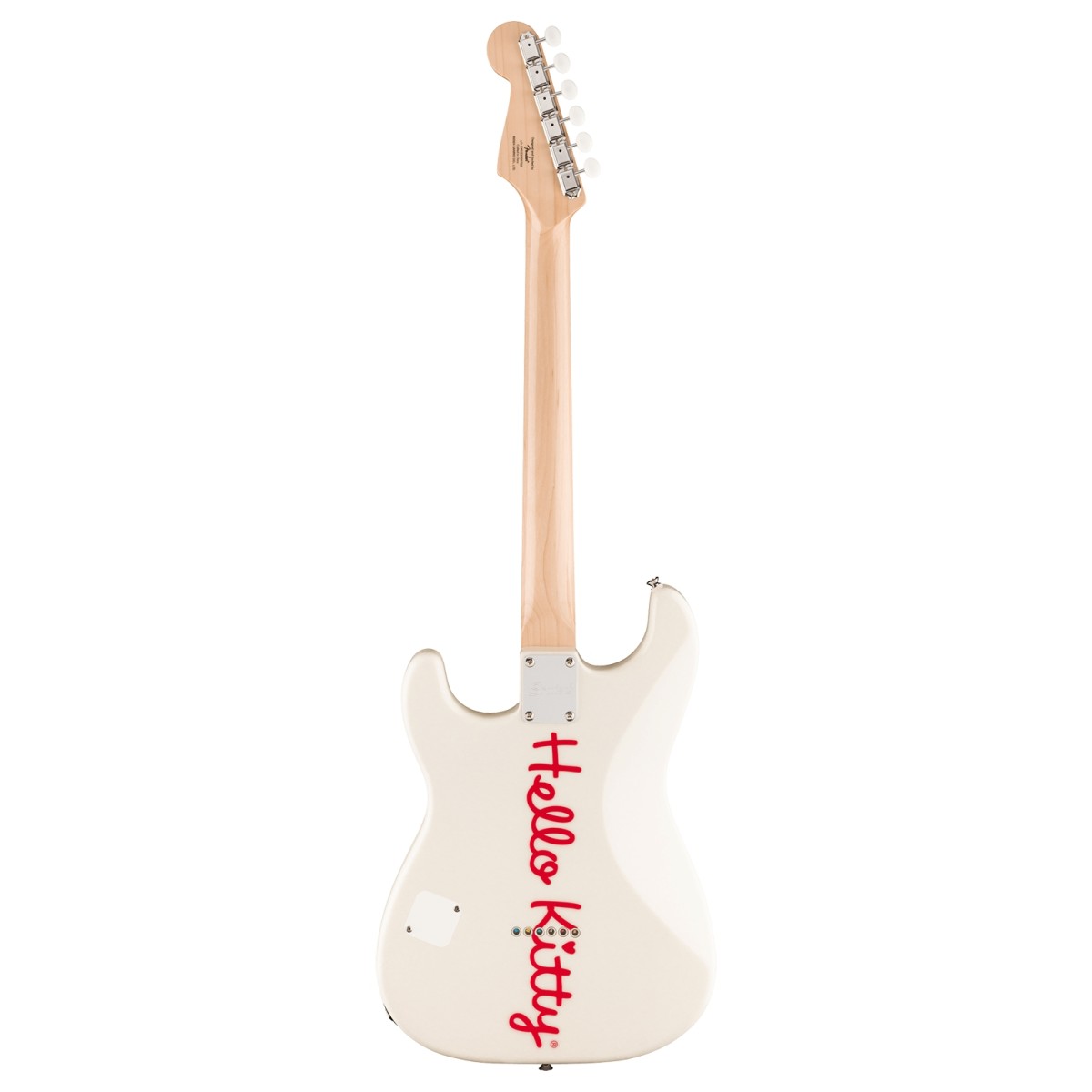 Fender Squier x Hello Kitty Stratocaster Electric Guitar – White — view 6
