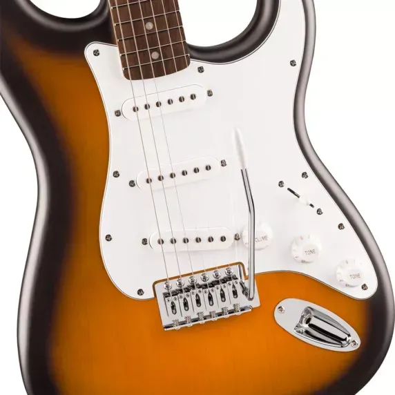 Squier by Fender Debut Stratocaster® Electric Guitar – Laurel Fingerboard – 2-Color Sunburst — view 6