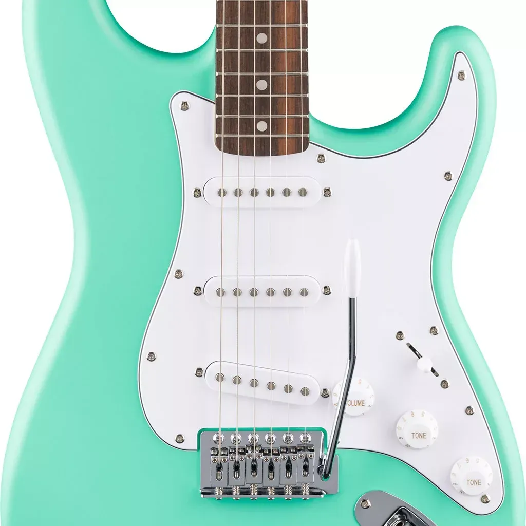 Squier by Fender Debut Stratocaster® Electric Guitar – Laurel Fingerboard – Sea Foam Green — view 3