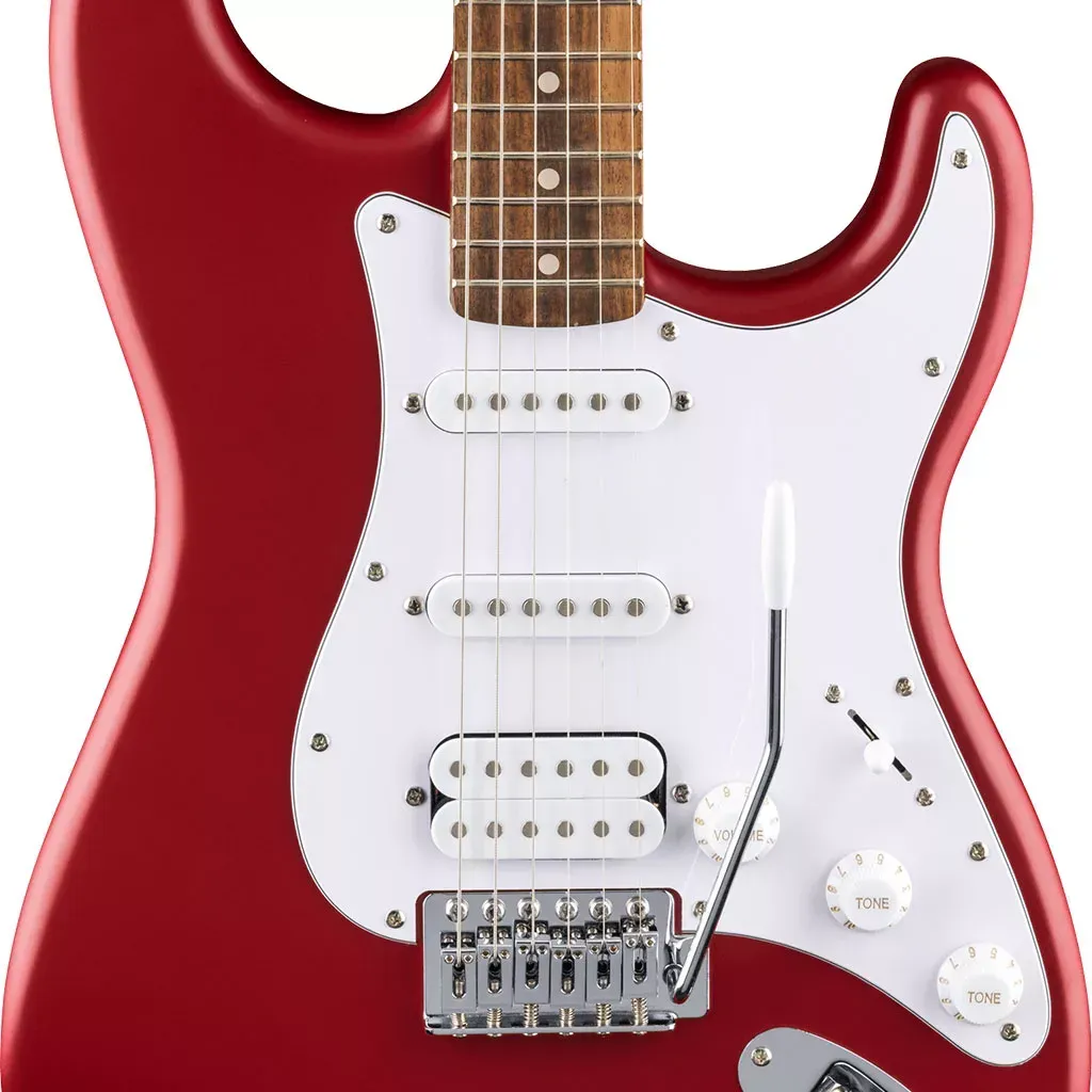 Fender Squier Debut Stratocaster HSS Electric Guitar – Laurel Fingerboard – Dakota Red — view 3