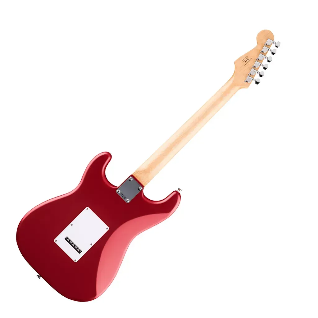 Fender Squier Debut Stratocaster HSS Electric Guitar – Laurel Fingerboard – Dakota Red — view 4
