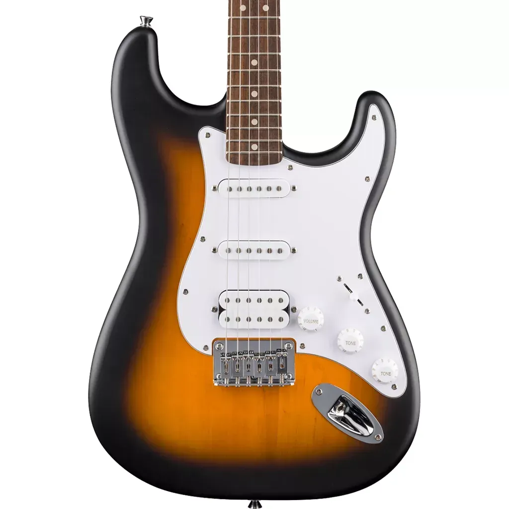 Fender Squier Debut Stratocaster HT HSS Electric Guitar – Laurel Fingerboard – 2-Color Sunburst