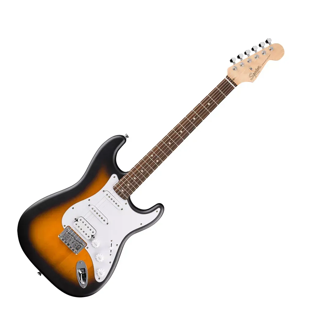 Fender Squier Debut Stratocaster HT HSS Electric Guitar – Laurel Fingerboard – 2-Color Sunburst — view 2