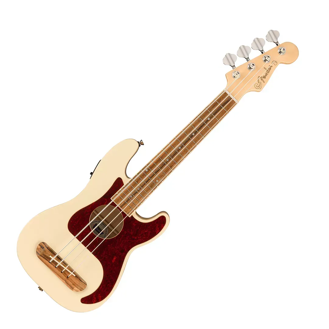 Fender Fullerton Precision Bass Uke - Olympic White — view 2