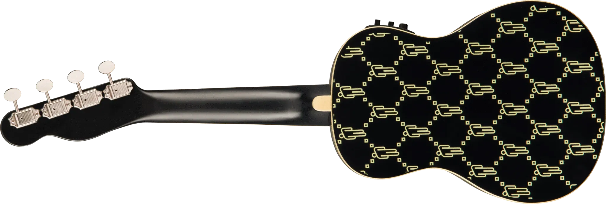 Fender Billie Eilish Limited Edition Signature Concert Ukulele with pickup (Black) — view 3