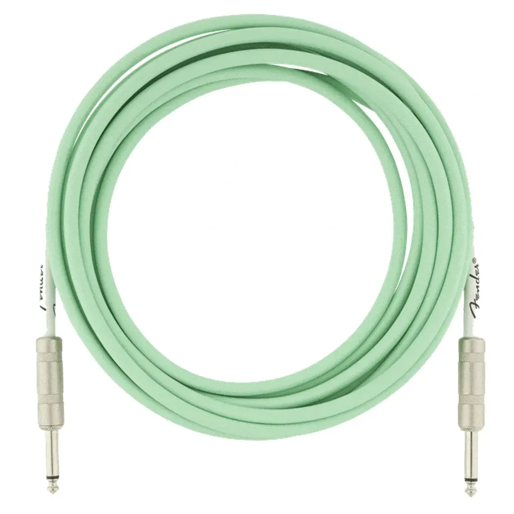 Fender Original Series Straight to Straight Instrument Cable - 5.5m foot Surf Green — view 1