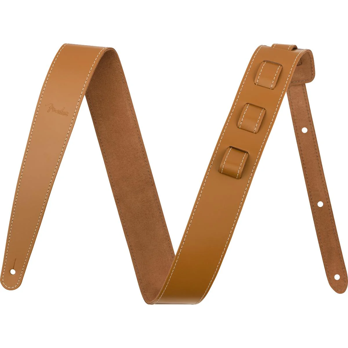 Fender Guitar Strap 2inch Essentials Leather Tan