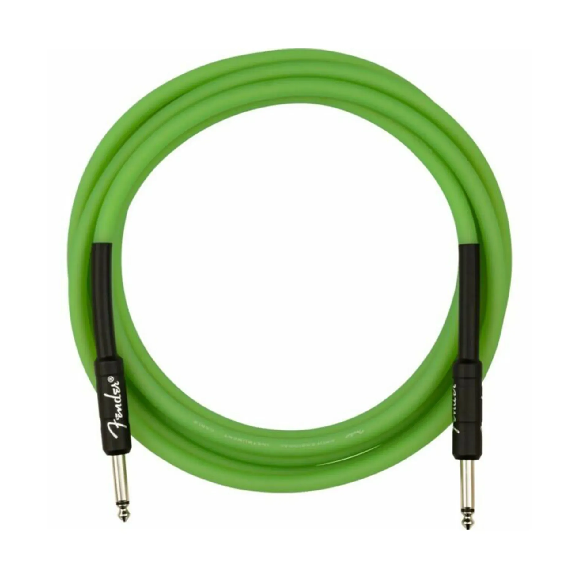 Fender Professional Series Glow in the Dark Green Instrument Cable - 10 Feet — view 1