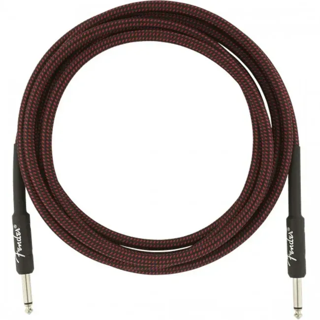 Fender Deluxe Series Straight to Straight Instrument Cable - 3m Red Tweed — view 1