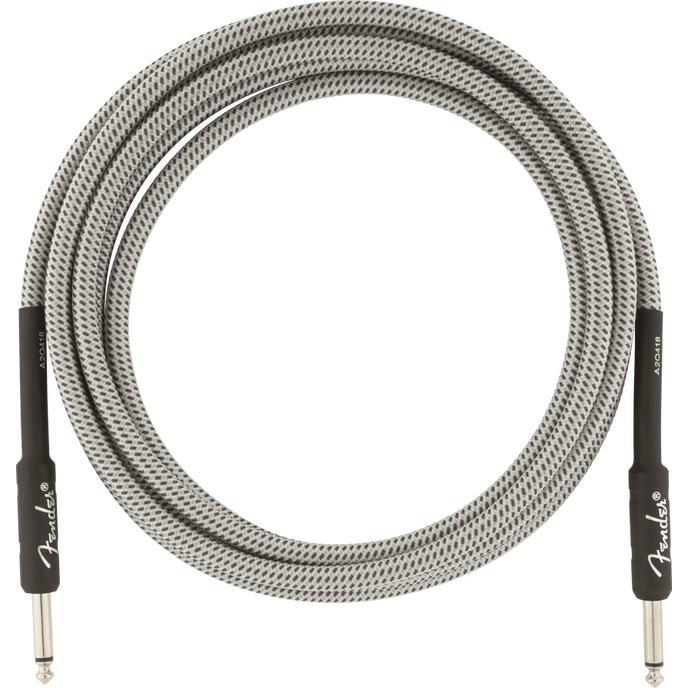 Fender Professional Series Straight to Straight Instrument Cable – 3m – White Tweed — view 1