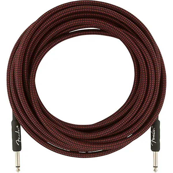 Fender Professional Series Straight to Straight Instrument Cable - 7.5m Red Tweed