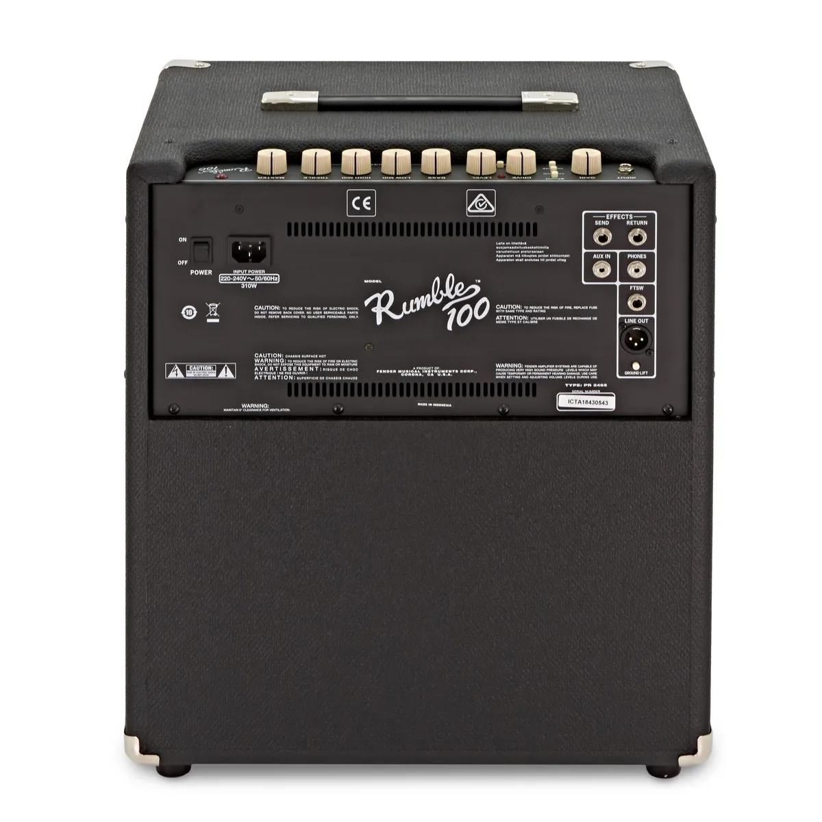 Fender Rumble 100 V3 Bass Guitar Amplifier — view 3