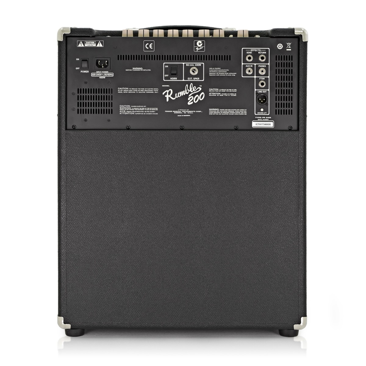 Fender Rumble 200 1×15 Bass Combo Amplifier — view 3