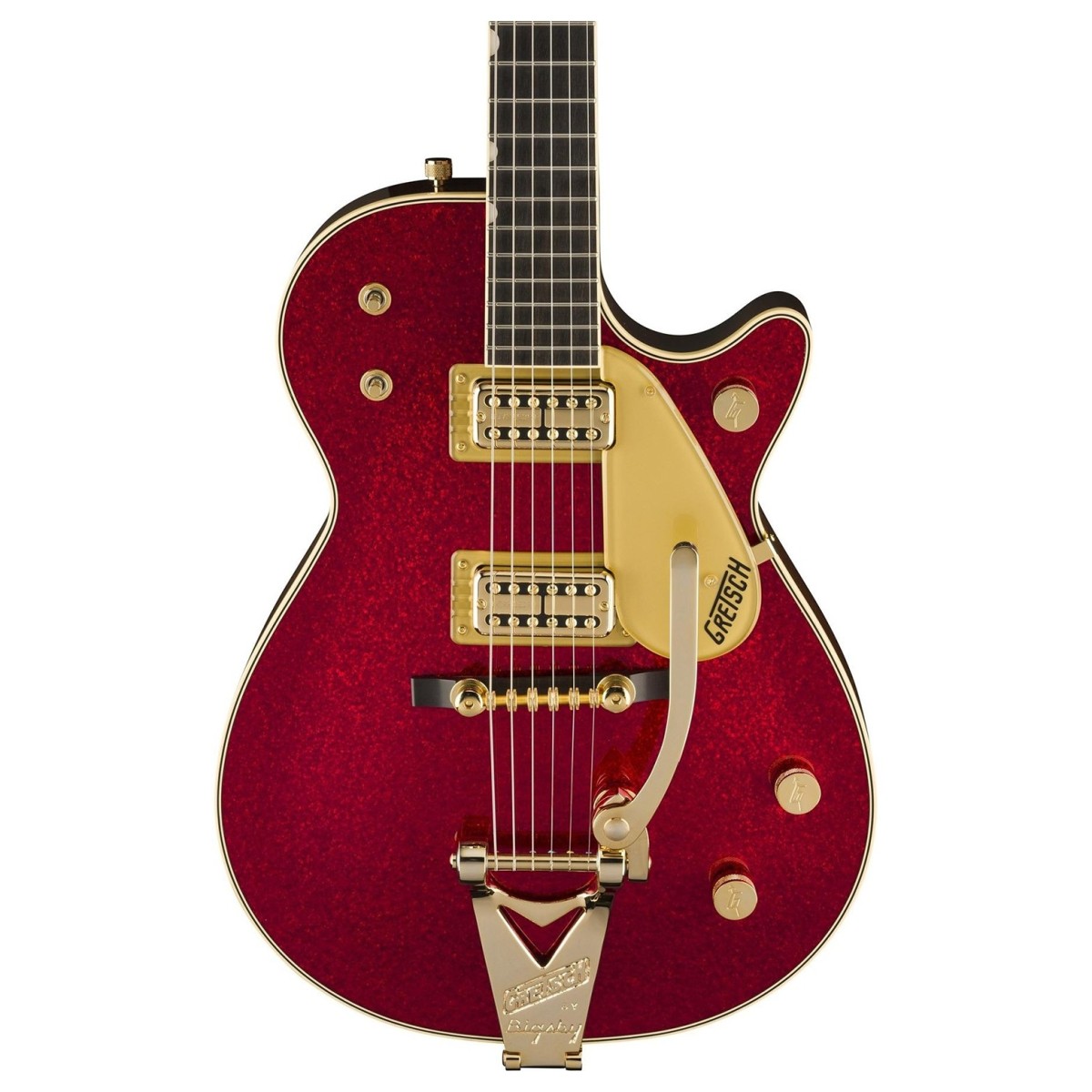 Gretsch G6129TG-59VS Limited-edition Sparkle Jet Electric Guitar – Red Sparkle — view 1