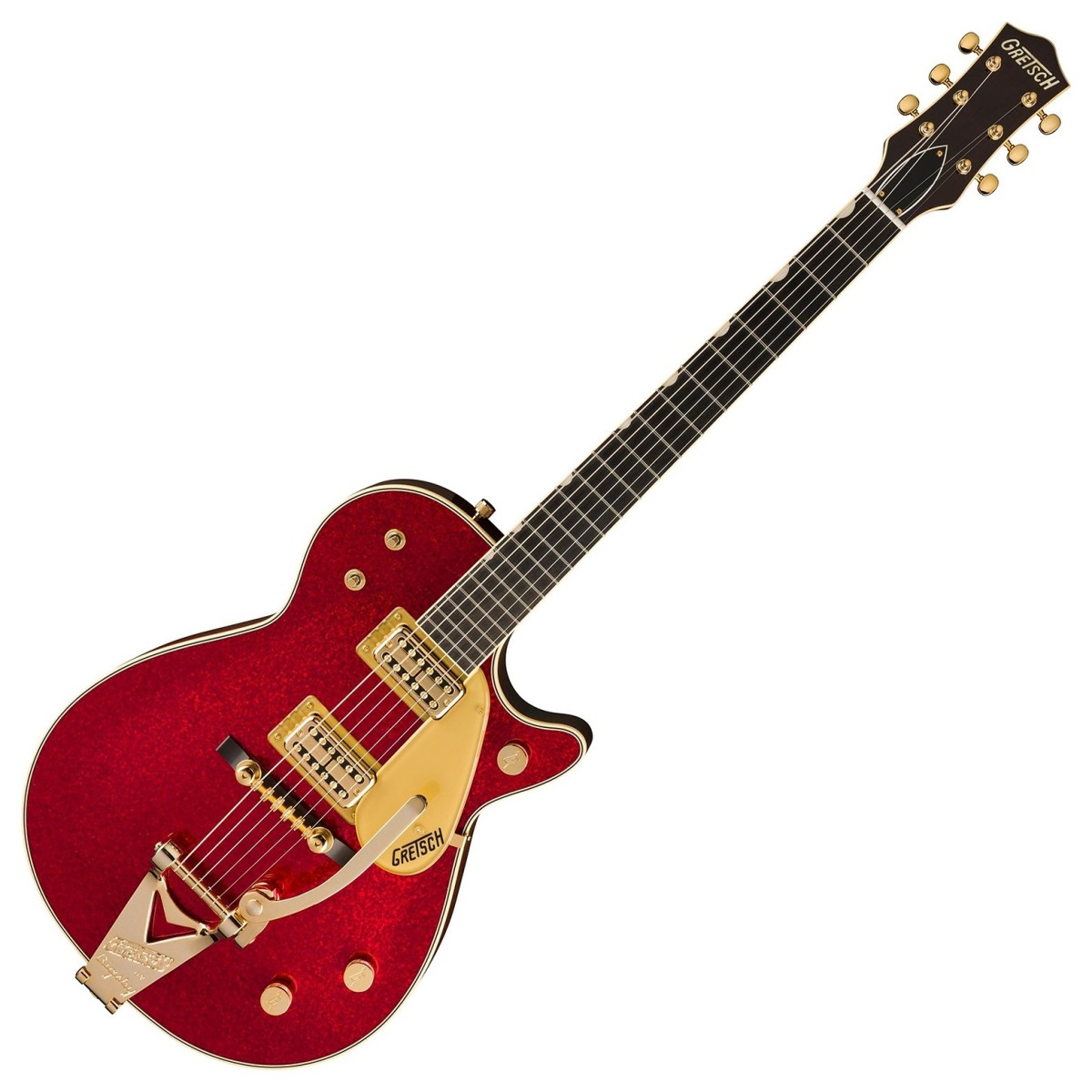Gretsch G6129TG-59VS Limited-edition Sparkle Jet Electric Guitar – Red Sparkle — view 2