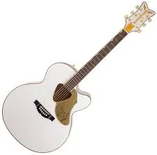 Gretsch G5022CWFE Jumbo Falcon CE Cutaway Acoustic Electric - White — view 2