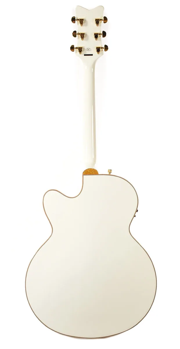 Gretsch G5022CWFE Jumbo Falcon CE Cutaway Acoustic Electric - White — view 3