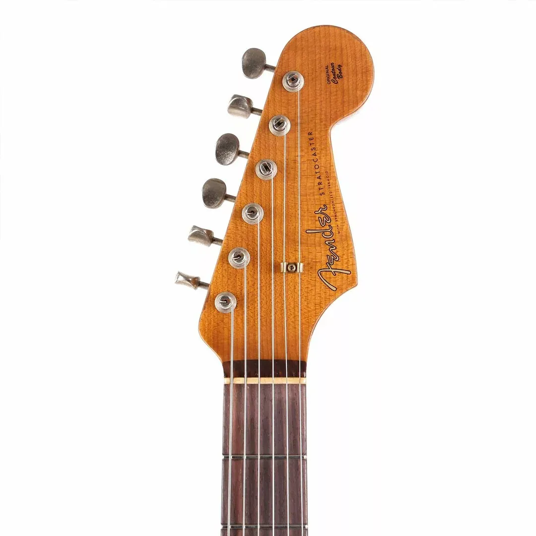 Fender Custom Shop Limited Edition ’61 Stratocaster Heavy Relic – Aged Fiesta Red over 3-color Sunburst — view 4