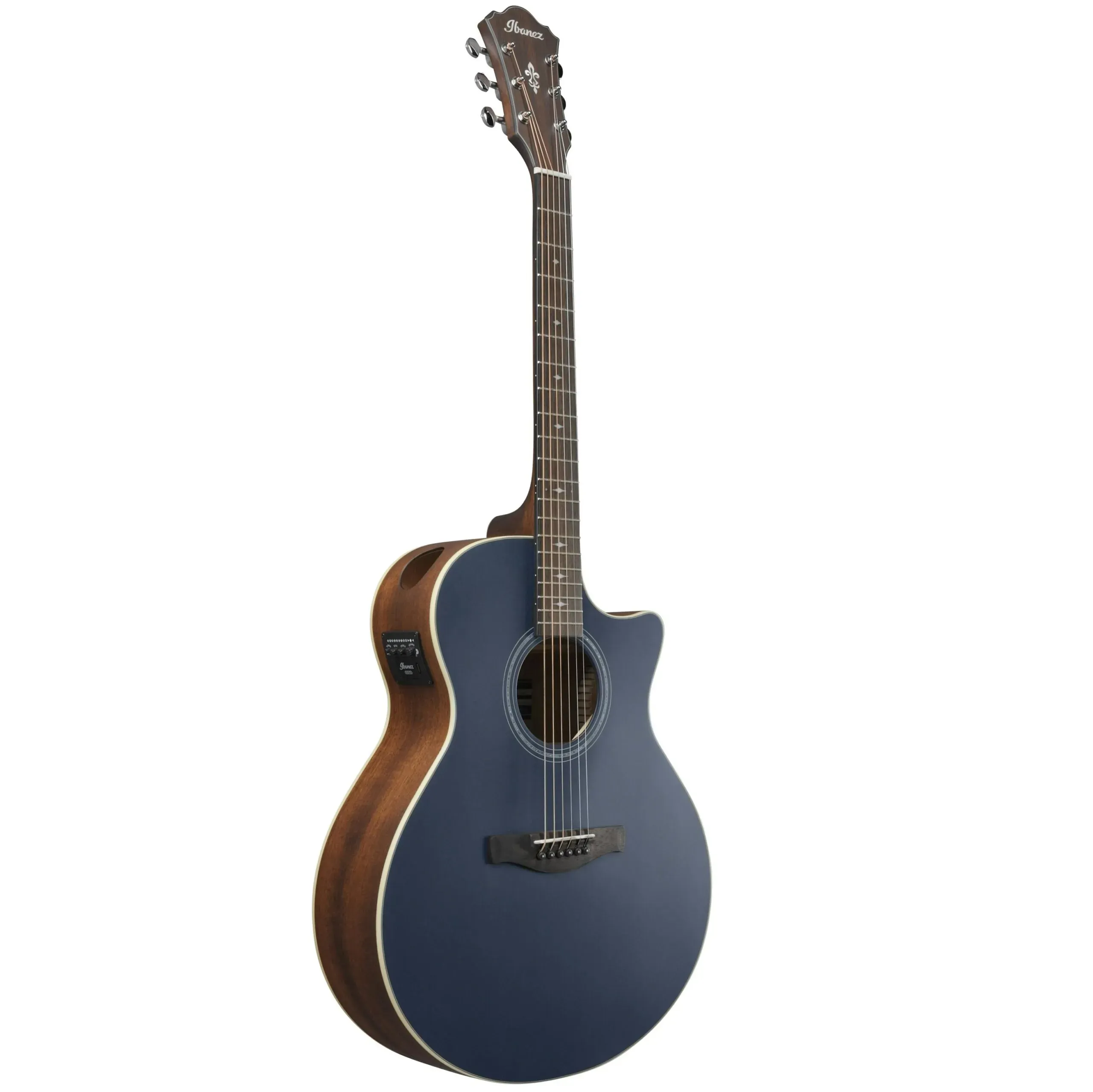 Ibanez AE100 Acoustic-electric Guitar - Dark Tide Blue Flat — view 3