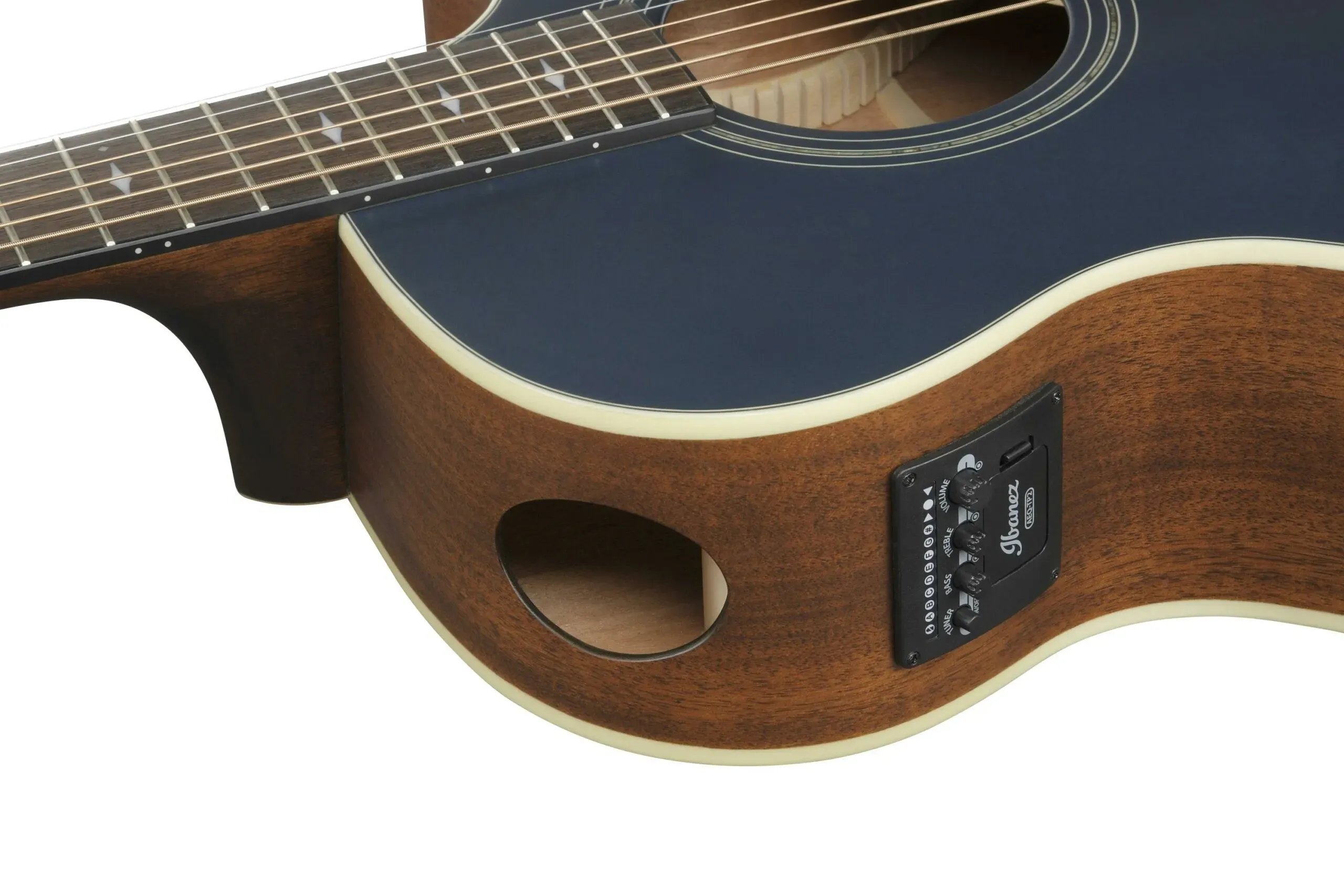 Ibanez AE100 Acoustic-electric Guitar - Dark Tide Blue Flat — view 4