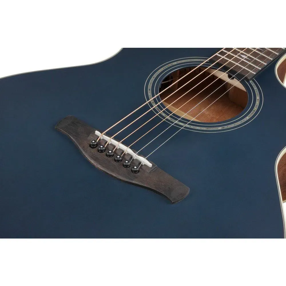 Ibanez AE100 Acoustic-electric Guitar - Dark Tide Blue Flat — view 5