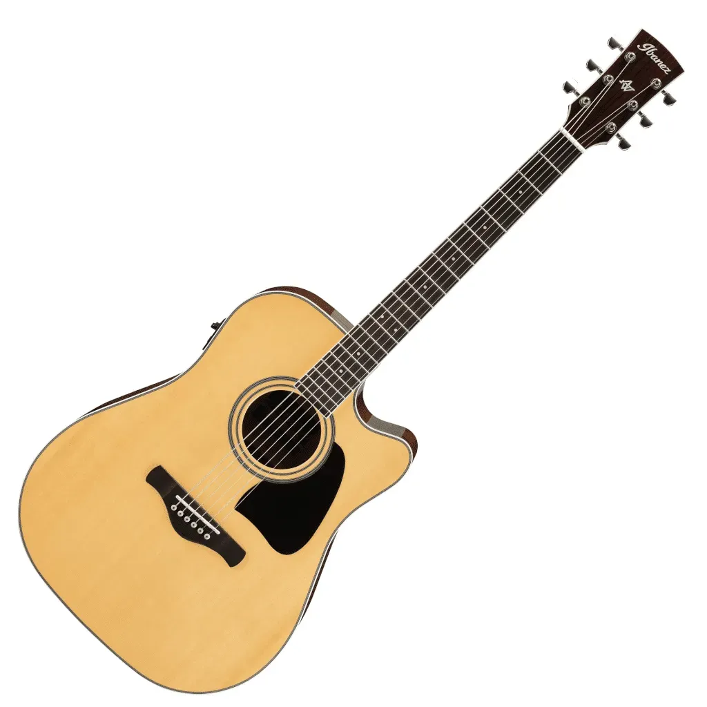 Ibanez AW70EC Artwood Series Electric-Acoustic Guitar – Natural — view 2