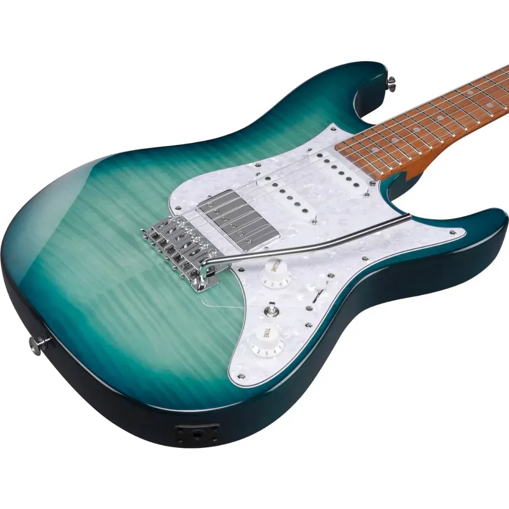 Ibanez Standard AZ22S1F Electric Guitar - Turquoise Burst — view 2