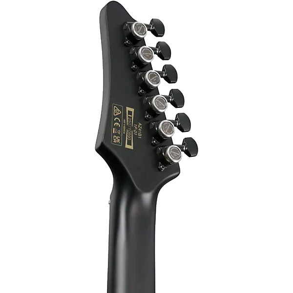 Ibanez Iron Label AZ41B1 Electric Guitar – Black Flat — view 6