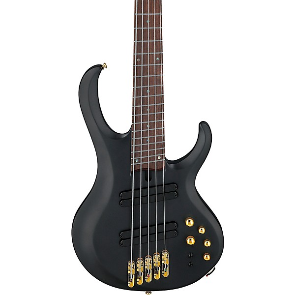 Ibanez Bass Workshop BTB605LM Multi-scale 5-string Electric Bass Guitar – Black Flat