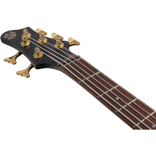 Ibanez&nbsp;Bass Workshop BTB605LM Multi-scale 5-string Electric Bass Guitar – Black Flat — view 4