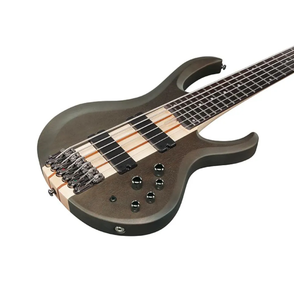 Ibanez BTB606 6-string Bass Guitar – Transparent Gray Flat — view 7