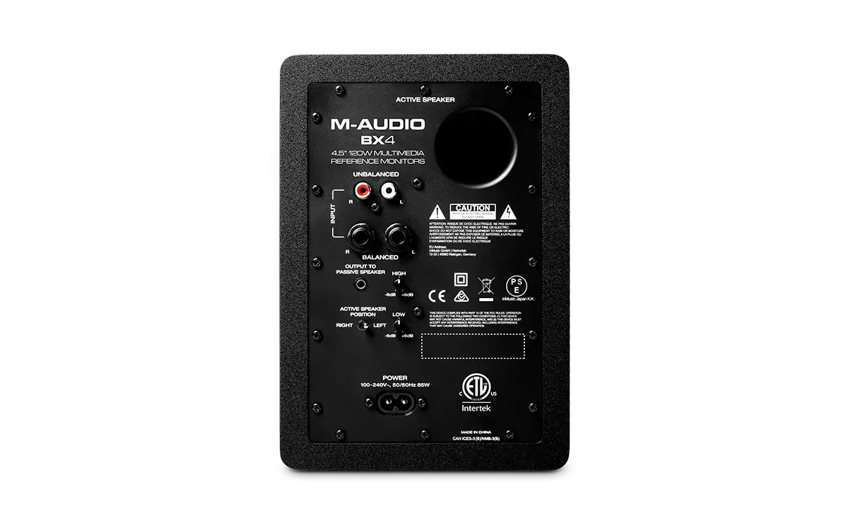 M-Audio BX4 4.5-inch Powered Studio Monitors - Pair — view 2