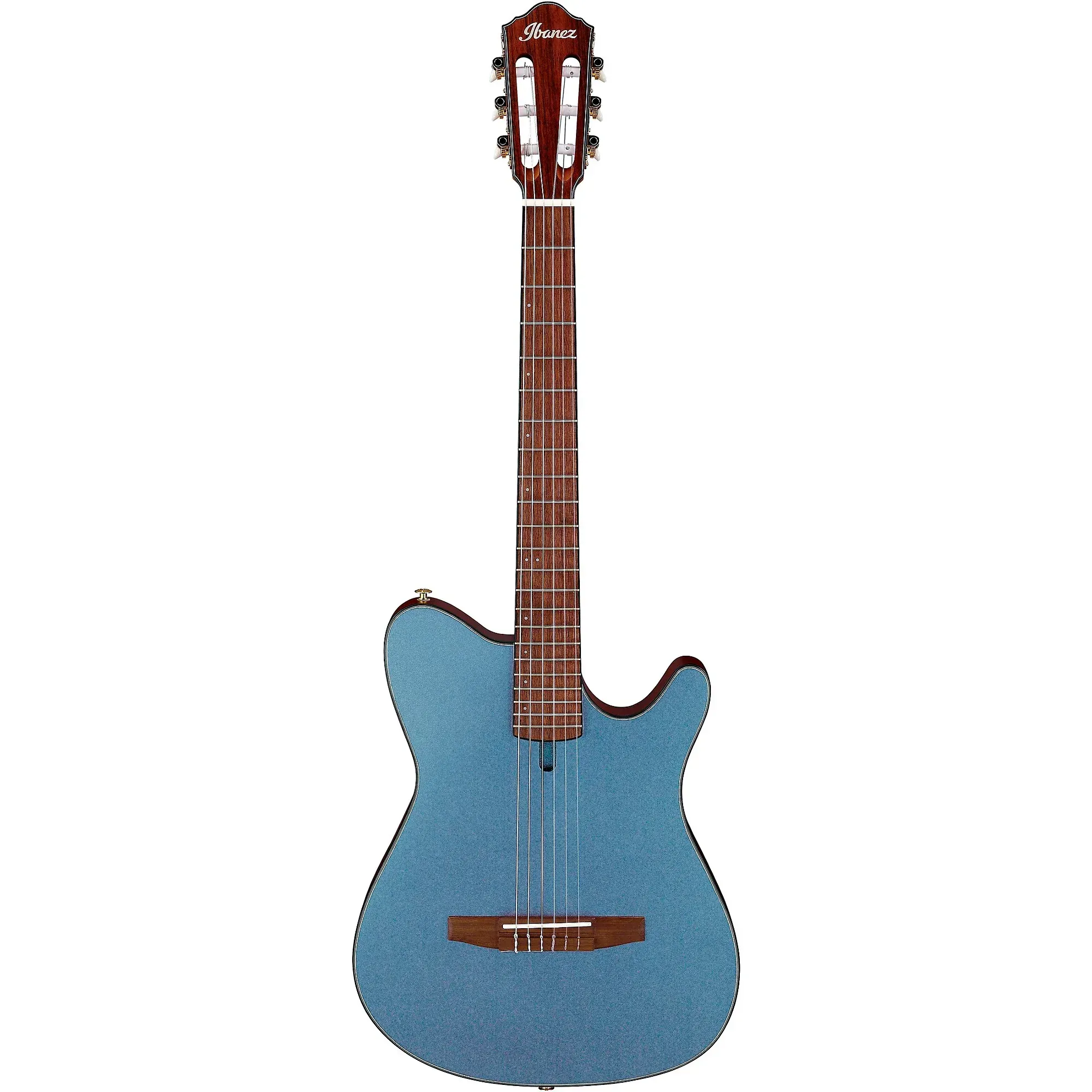 Ibanez Nylon String Acoustic Guitar - Indigo Blue Metallic Flat — view 3